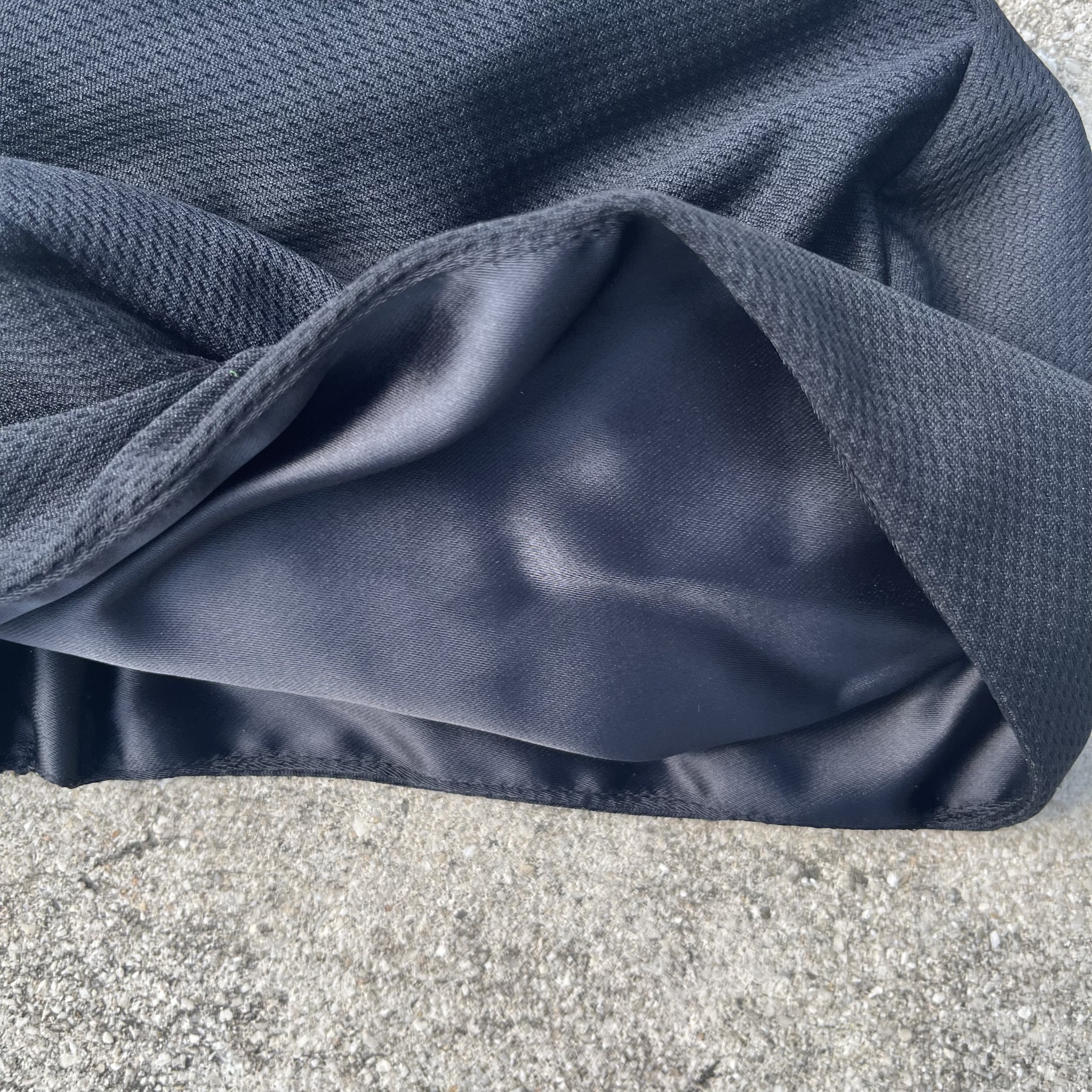 Satin-lined interior of the cooking cap